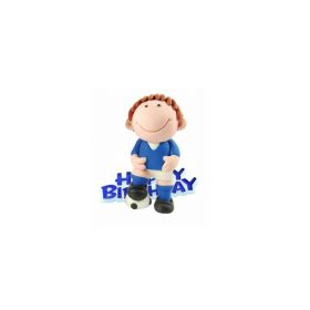 Bleu Footballer Cake Topper