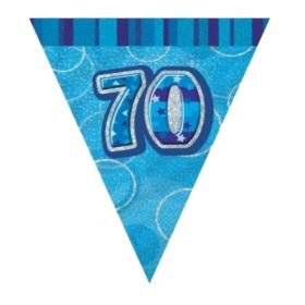Blue 70th Birthday Party Decorations