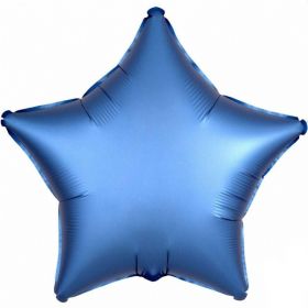 Azure Blue Star Foil Balloon