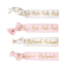 4 Bridal Shower Party Hair Ties