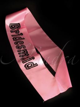 Bridesmaid Hen Night Sash Miss Behave Pink