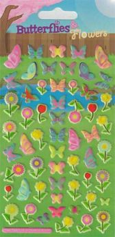 Butterflies & Flowers Foil Stickers