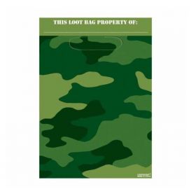 Camouflage Party Bags, pk8