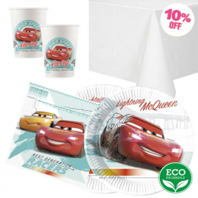 Cars High Speed Party Tableware Pack for 16