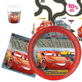 Cars 3 Party Tableware Pack for 8