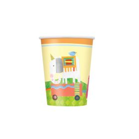 Circus Animal Party Cups 270ml, pk8