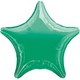 Green Star Foil Balloon