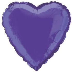 Dark Purple Heart Foil Balloon
