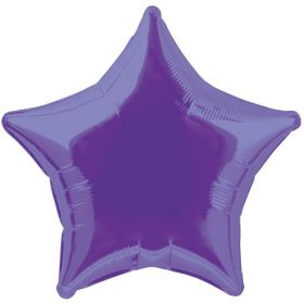 Dark Purple Star Foil Balloon