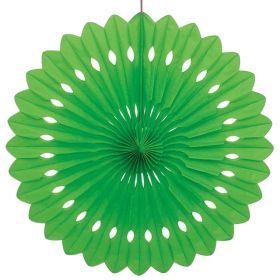 Lime Green Tissue Paper Fan Decoration