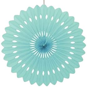 Mint Green Tissue Paper Fan Decoration