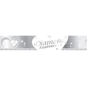 Diamond Anniversary Foil Banner 2.74m