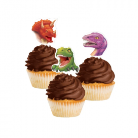 12 Dino Blast Cupcake Toppers