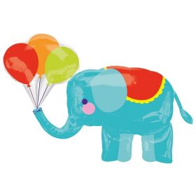 Circus Elephant SuperShape Foil Balloon 36" x 26"