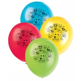 Emoji Latex Balloons 12", pk8