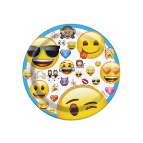 Celebration Emoji Plates 17cm, pk8
