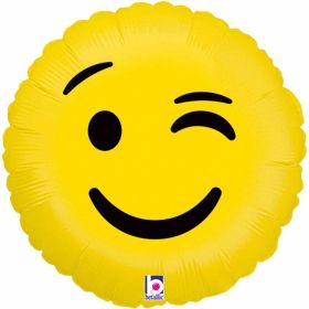 Emoji Wink Foil Balloon 18''