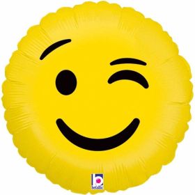 Emoji Wink Foil Balloon 18''