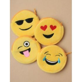 Emoji Face Zip Purse