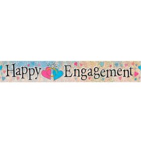 Happy Engagement Foil Banner