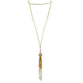 Adults Crystal & Faux Pearl Necklace
