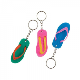 6 Flip Flop Keychains