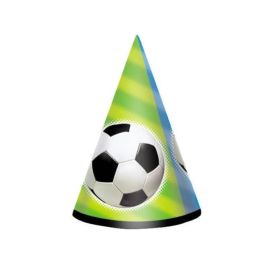 Football Party Hats, pk8