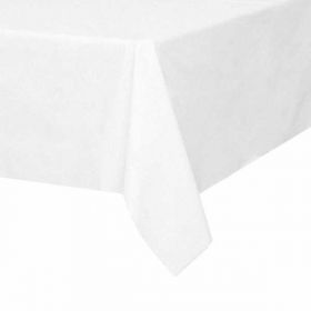 Frosty White Plastic Tablecover