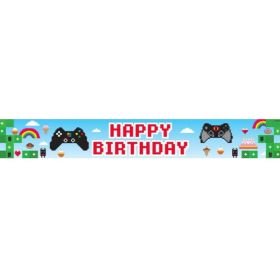 Game On Birthday Foil Banner 2.7m