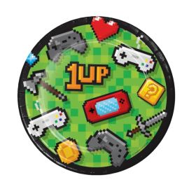 8 Gaming Party Dessert Plates