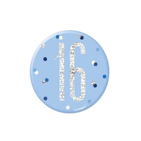 Glitz Blue Age 16 Badge