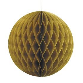 Gold Honeycomb Ball Party Decoration 20cm