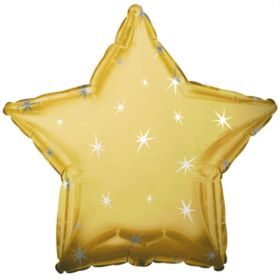 Gold Sparkle Star Foil Balloon