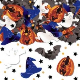 Halloween Scary Fun Embossed Confetti Mix