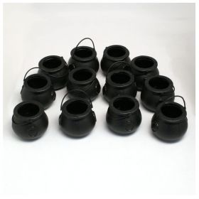 12 Cauldron Treat Plastic Buckets