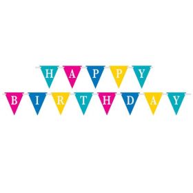 Happy Birthday Card Flag Banner 2.74m