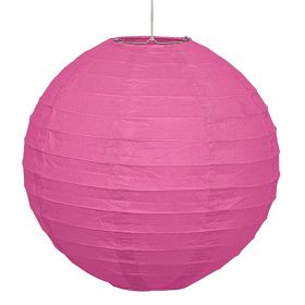 Hot Pink Round Lantern Party Decoration 25cm