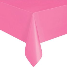 Value Hot Pink Plastic Tablecover 1.37m x 2.13m