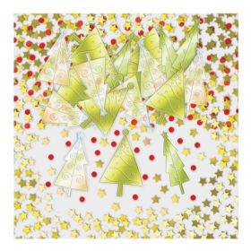 Iridescent Trees Embossed Confetti Mix