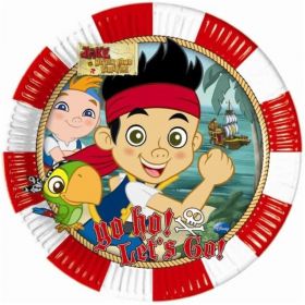 8 Jake Yo Ho Pirates Party Plates