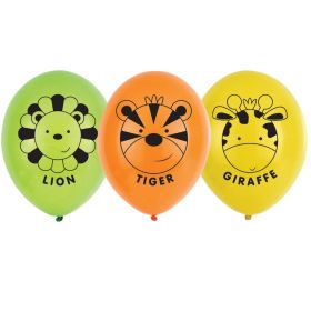 Jungle Friends Latex Balloons