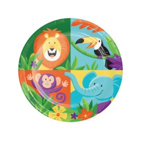 Jungle Safari Party Lunch Plates 18cm, pk8