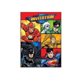 Justice League Party Invitations, pk8