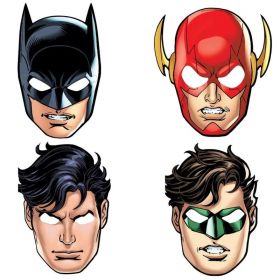 Justice League Party Masks, pk8