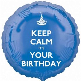 Keep Calm It's Your Birthday Foil Balloon 17"