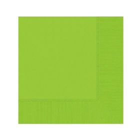 Kiwi Green Beverage Napkins 25cm x 25cm, pk20