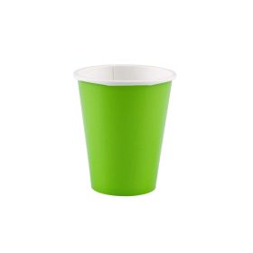 Kiwi Green Paper Cups 266ml, pk8