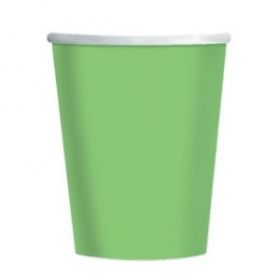 Kiwi Green Paper Party Cups 8pk