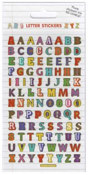 Reusable Sparkle Stickers - Colourful Letters