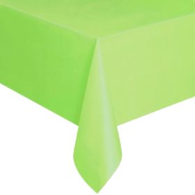 Value Lime Green Plastic Tablecover 1.37m x 2.13m